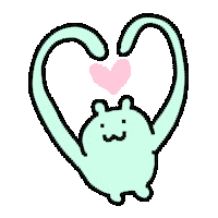 Teddy Bear Love Sticker by luckycavity