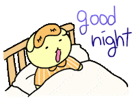 Tired Good Night Sticker