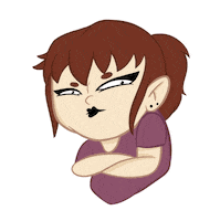 Angry Stare Sticker