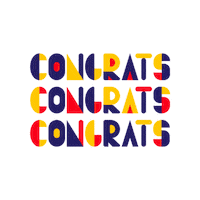 Congrats Celebrating Sticker by RMIT University Vietnam