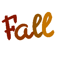 Falling Leaves Hello Sticker
