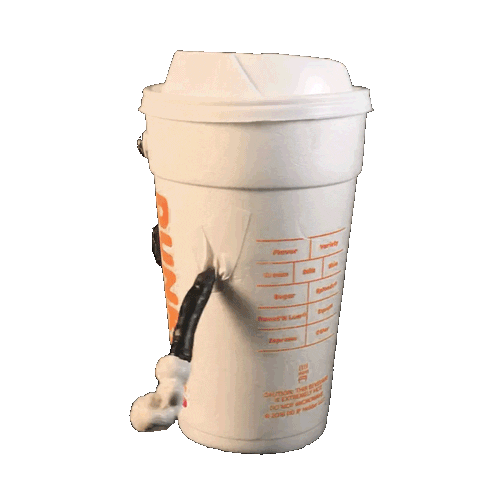 Happy Dunkin Donuts Sticker by milly cohen