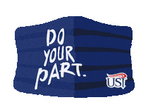 College Mask Sticker by University of Southern Indiana