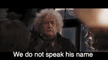 ElyseTheBeast giphyupload voldemort he who shall not be named we do not speak his name GIF