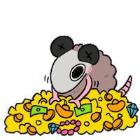 Money Possum Sticker