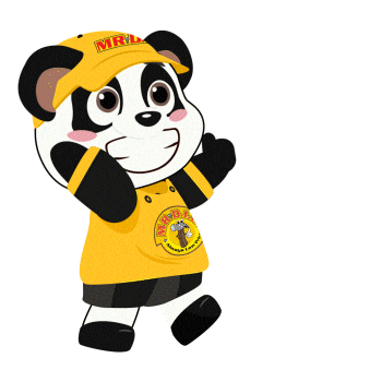 Panda Mascot Sticker by MR.DIY