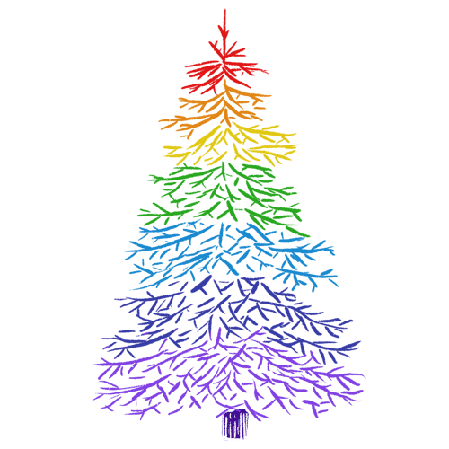 merry christmas Sticker by Femfetti