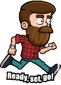 Walking Running Sticker by Realopoly