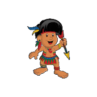 curumimkids festa crianças indio brincar Sticker