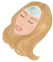 Sad Chic On Paper Sticker by PrettyDepressedOfficial