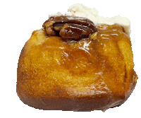 Sticky Bun Eating Sticker by Butterfield Market & Catering
