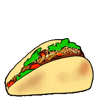 Tacos Sticker by Gunmaunofficial