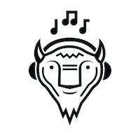 bison headphones Sticker by Pink Gorilla Events
