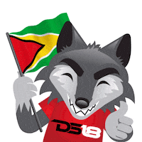 Flag Wolf Sticker by DS18