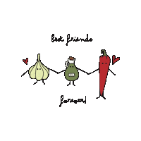 Bennet_ita best friends olio bennet peperoncino Sticker