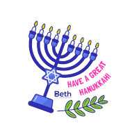 Jewish Hanukkah Sticker by Beth School