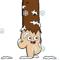 Snowing Snowflakes Sticker by Bored On Chain