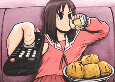 Chilling Azumanga Daioh GIF