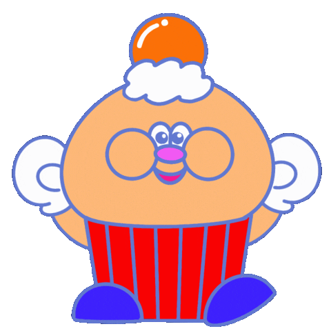 Happy Cupcake Sticker