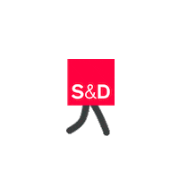 Walking Sd Sticker by Socialists and Democrats
