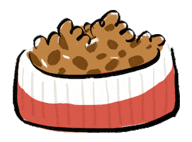 world_of_scratch scratch dog food kibble world of scratch Sticker