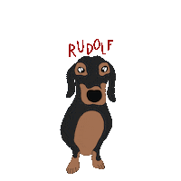 Pipeortuna dog puppy magyar rudolf Sticker