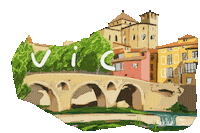 Vic Osona Sticker by David Riera