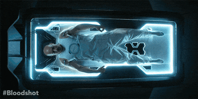 bloodshotmovie vin diesel sam heughan eiza gonzalez valiant GIF