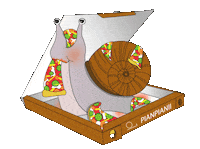 Pizza Eating Sticker