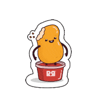 redrooster_au chicken nuggets nug chicken nugget Sticker