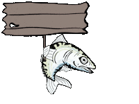 EauLarge message poisson pancarte eau large Sticker
