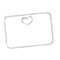 yopicakes heart frame かわいい card Sticker