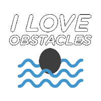 greg obstacles Sticker by Hawks Agency