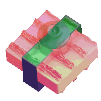 Glitching Computer Generated Sticker by Vince Mckelvie