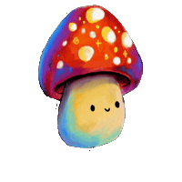 Happy Mushroom Sticker
