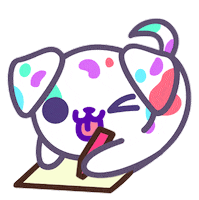 Dogs Drawing Sticker by HyperBeard