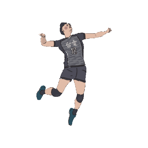 chengchengzz giphyupload 排球 台電 台電男排 Sticker