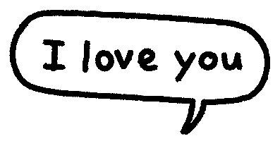 I Love You Text Sticker by Lizzy Itzkowitz