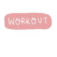 Pink Workout Sticker