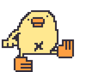 Bird Chicken Sticker by ぴょろりんちょ（ひよこ人間ぴよ）