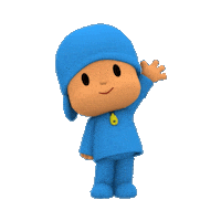 Wave Hello Sticker by Pocoyo