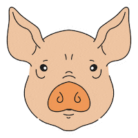 Pig Sanctuary Sticker by Generación Vegana