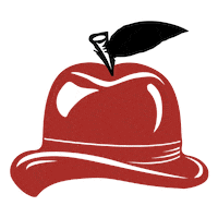 Apple Hat Sticker by Buskey Cider