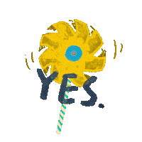 Spin Yes Sticker