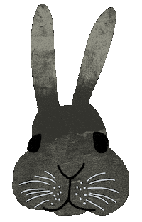 Bunny Rabbit Sticker by Ezra W. Smith