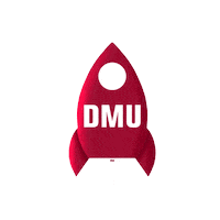 Rocket Monty Sticker by De Montfort University