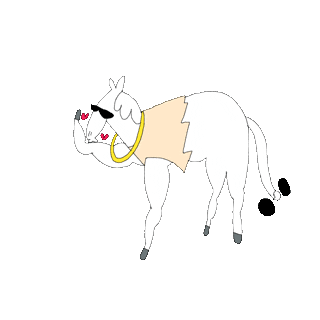 Horse Kiss Sticker by Originals