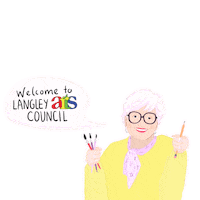 LangleyArtsCouncil art langley community arts langley arts council Sticker