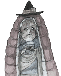 artoftylerpessel coffee morning magic tired Sticker