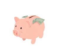 finwellatpenn money flying pig dollar Sticker